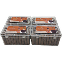 GAVO HARSHIDDHI Natural Cow Dung Spl Havan Dhoop Batti - 240 Pieces Natural Organic Herbs Incense Dhoop Sticks for Puja Hawan Prayer 2.5 inches