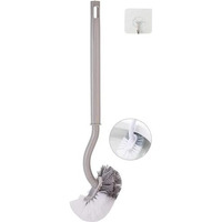 Curved Toilet Brush, Wall Mounted Bathroom Toilets Bowl Cleaning Brush with Non-Slip Long Handle