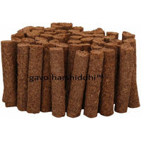 GAVO HARSHIDDHI Desi Cow Dung Natural Loban Dhoop Batti Made by Loban Guggal Chandan Jatamansi Gulab Bhimseni Kapur for Puja/Hawan / 2.5 Inches Organic Incense Stick (30-Piece)