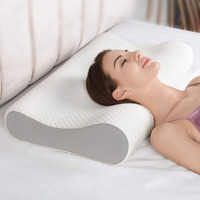 Orthopedic Cervical Pillow for Neck and Shoulder Pain Relief Ergonomic Memory Foam Pillows for Sleeping Ideal for Chronic Neck Pain & Spinal Alignment Spondylitis & Contour Pillow (Design 2)