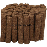 GAVO HARSHIDDHI Natural Cow Dung Spl Gulab Rose Dhoop Batti - 30 Pieces Natural Organic Herbs Incense Dhoop Sticks for Puja Hawan Prayer 2.5 inches