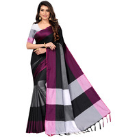 Silk ZoneWomens Soft Silk Uppada Woven Pattu Black Saree(SZ-AURA-BL-435)