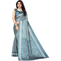 Bee M Pee Designer Silk Cotton Blend (Fancy Party Stylish Sarees for Women_Teal)