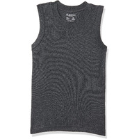 Jockey KT04 Unisex Kids Super Combed Cotton Rich Sleeveless Thermal Muscle Vest with Stay Warm and Stay Fresh Treatment_Charcoal Melange_7-8 Yrs