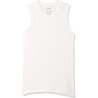 Jockey KT04 Unisex Kids Super Combed Cotton Rich Sleeveless Thermal Muscle Vest with Stay Warm and Stay Fresh Treatment_Off White_3-4 Yrs