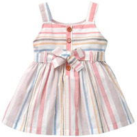 GORLYA Girls Sleeveless Floral Print Party Cocktail Dress for 1-10 Years Kids (5-6 Years Multicolor)