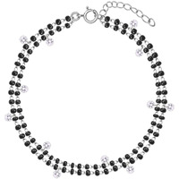 GIVA 925 Silver Dazzling Zircon Mangalsutra Bracelet,Adjustable|Rakhi Rakshabandhan Gift For Sister Bhabhi,Gifts For Women & Girls|With Certificate Of Authenticity And 925 Stamp|6 Months Warranty*