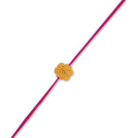 Prapti Handicrafts Handmade Crochet Flower Rakhi For Brothers/Kids