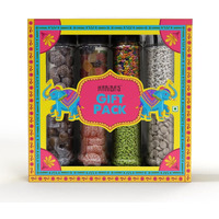 HARIBAS Rakhi Gift Hamper for Festival Holi, Mukhwas & Digestives Rakshabandhan (Pack of 8 Jars), Gift Hamper Sweet Celebration with Friend and Family, Mukhwas & Digestives Gift Pack