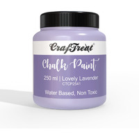 CrafTreat Lovely Lavender 250ml - Chalk Paint for Wood Furniture,Wall, Home Decor, Glass, DIY Craft - Matte Acrylic Multi Surface Paint - 250 ML