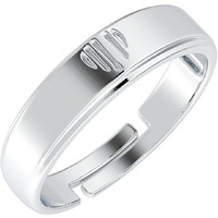 Clara Pure 925 Sterling Silver Heart Adjustable Ring Gift For Mens And Boys