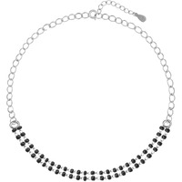 GIVA 925 Silver Black Beads Bracelet, Adjustable Rakhi Rakshabandhan Gift for Sister Bhabhi, Gifts for Women & Girls| With Certificate of Authenticity and 925 Stamp | 6 Month Warranty*