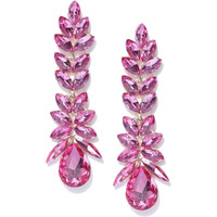 YouBella Jewellery Valentine Collection Earings Crystal Earrings for Girls and Women (Pink)