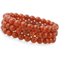Young & Forever Gift Mothers Day Gift Dvine Natural Gemstones Red Onyx Set of 3 combo Reiki Crystal Bracelets for Men and Women