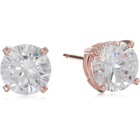 Ananth Jewels 925 Silver Rose Gold Sterling-silver Stud Earrings for Women (10 mm)