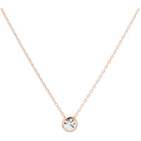 Aaishwarya Rosegold Minimalistic Chain With Crystal White Stone for Girls and Women | Necklace for Women | Chain for Women | Pendant for Women | Necklace for Girls | Pendant for Girls