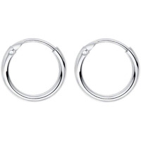 Ananth Jewels 925 Sterling-Silver Hoop Earrings For Women, White