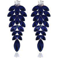 YouBella Earrings For Women Jewellery Valentine Collection Swiss Zircon Earings Fashion Earrings For Girls And Women (Blue)