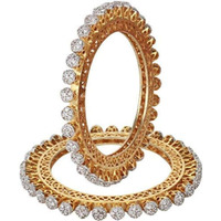 YouBella Bangles for women Stylish Traditional Paccheli American Diamond Kada Bangles for Women and Girls (2.4)