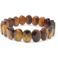 REMEDYWALA Charged Tiger Eye Diamond Cut Bracelet