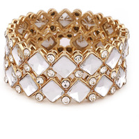Shining Diva Fashion Latest Stylish Design Traditional Kundan Bangles for Women(14826b_2.8)(Gold)