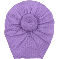 BellaStella Premium Flower Soft Bow Head Wrap Stretchable Headband Super Elastic Band Hair Accessories For Baby Girls & Baby Boys (TB-Donut-Purple)