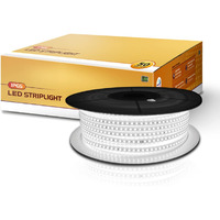 wipro Garnet 50 Meters Led Strip Light|120 Leds/Mtr|Cool White|Ip65-Waterproof|Flexible Rope Light for Outdoor & Indoor Decoration for Diwali, Christmas|Strip for Balcony, False Ceiling|Pack of 1