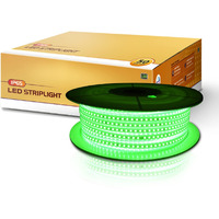 wipro Garnet 50 mtr LED Strip Light| 120 LEDs/mtr | Green | IP65-Waterproof | Flexible Rope Light for Outdoor & Indoor Decoration for Diwali, Christmas|Strip for Balcony, False ceiling|Pack of 1