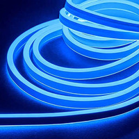 Khodiyar Online Store LED Strip Neon Rope Light (Blue-05 Meter), Water Proof IP65, Indoor and Outdoor LED Flexible Strip Light with Aapter for Diwali and Christmas Home and Office Decoration.