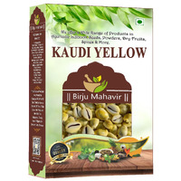 BrijBooti Natural Pili Kaudi - Yellow Kaudi - Yellow Kawri - Kodi - Peeli Cowrie - Laxmi and Diwali Puja Article (11 Pieces)