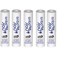Noir Aqua PP Spun Filter/Cartridge for All Types of RO Water purifiers (10 Inch, 5 Micron) Pack of 5 | RO Water Purifier Cartridge, RO Spun Filter Cartridge Sponge Replacement Water Filter Candle
