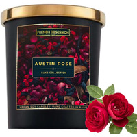 French Obsession Scented Candles for Home decor, Bedroom| Scented Candle Gift Set for Wife, Girlfriend|560gm|Burn 60+Hrs | Aroma Therapy Candles| Fragrance Candles for Home | Rose Scent