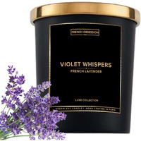 French Obsession Scented Candles for Home Decor, Bedroom| Scented Candle Gift Set for Wife, Girl|560 gm| Burn 50+ Hrs| Aroma Therapy Candles| Fragrance Candles for Home | Lavender Scent