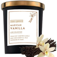 French Obsession Scented Candles for Home decor, Bedroom| Scented Candle Gift Set for Wife Girl| 560 gm| Burn 60+ Hrs | Aroma Therapy Candles| Fragrance Candles for Home | Fragrance Vanilla