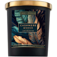 French Obsession Scented Candles for Home Decor, Bedroom| Scented Candle Gift Set for Wife,Girl| 560 gm| Burn 60+Hrs | Aroma Therapy Candles| Fragrance Candles for Home | Cashmere Sage