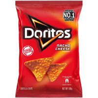 Doritos Frito Lay Nacho Cheese Flavored Tortilla Chips, 7 Oz 198.4 G