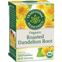 Traditional Medicinals Organic Roasted Dandelion Root Tea - Caffeine Free - 16 Bags - HSG-670398