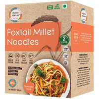 Organic Wisdom-Back to Roots Foxtail Noodles | 384 gm (Contains 2 Packs) | No MSG, No Maida, No Junk | Not Fried - Sun Dried | Rich in Protein & VIT B