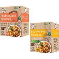 Organic Wisdom-Back to Roots Multi Millet & Foxtail Noodles Combo Pack | 784 g - 4 packs (4 * 192g) | Not Fried | No Maida, no MSG, No Transfat, junk free|Protein & Fiber Rich