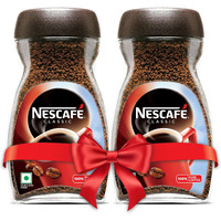NESCAFE Classic Instant Coffee Powder, 380g (2 units x 190g jar) | Instant Coffee Made with Robusta Beans | Roasted Coffee Beans | 100% Pure Coffee