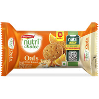 Britannia Nutrichoice Oats Orange Almond Cookies, 75g