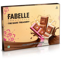 Fabelle The Bars Treasury, Rakhi Chocolate Gift Pack, 24 Assorted Layered Chocolate Bars, Premium Packaged, Best Rakhi Gift for Brother or Sister, 168g