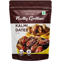 Nutty Gritties Premium Kalmi Dates- 350g | Juicy & Delicious Khajoor, Khajur | No artificial colours | Naturally Sweet | Instant Energy | Resealable Pouch,