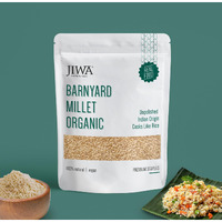 JIWA healthy by nature Organic Barnyard Millet | 100% Natural & Gluten Free | Cooks in 15mins | Khira Seeds | Unpolished High Fibe Minor Millets | Wholegrain | Low GI | 1 kg