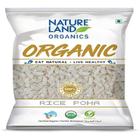 Natureland Organics Rice Poha 500 Gm - Organic Healthy Poha