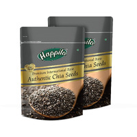 Happilo Premium Raw Authentic Chia Seeds 250g (Pack of 2)