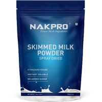 NAKPRO Skimmed Milk Powder, 1kg | Derived from Cow Milk, 100% Pure & Natural | Sugar Free & No Added Preservatives | Perfect for Tea & Coffee for Everyday Use | NABL Lab tested for Purity