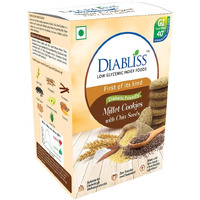 DiaBliss Diabetic Friendly Low GI Millet Cookies. (Millet with Chia Seeds, 600 Grams)