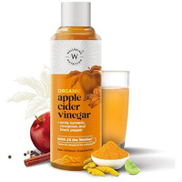 Wellbeing Nutrition Apple Cider Vinegar with Turmeric, Amla, Cinnamon and Black Pepper | Raw Unfiltered with 2X The Mother | Supports Weight Management, Boost Immunity & Detox, Skin Health | 500ml