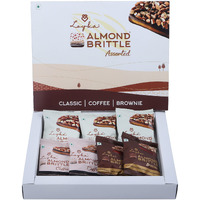 Loyka Almond Brittle Assorted Choco Box - 7 pcs | Premium Chocolate Gift Hamper | Choco & Nut Dryfruit Delicacy | Roasted California Almonds (45%), Dark Choco & Salted Caramel | Any-time snack